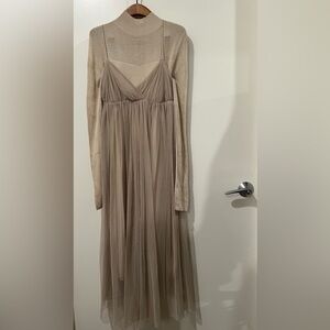 Snidel two-piece chiffon dress set